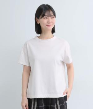 コットンスワイーマイ天竺フレアーTシャツ(アイスグレー-F)