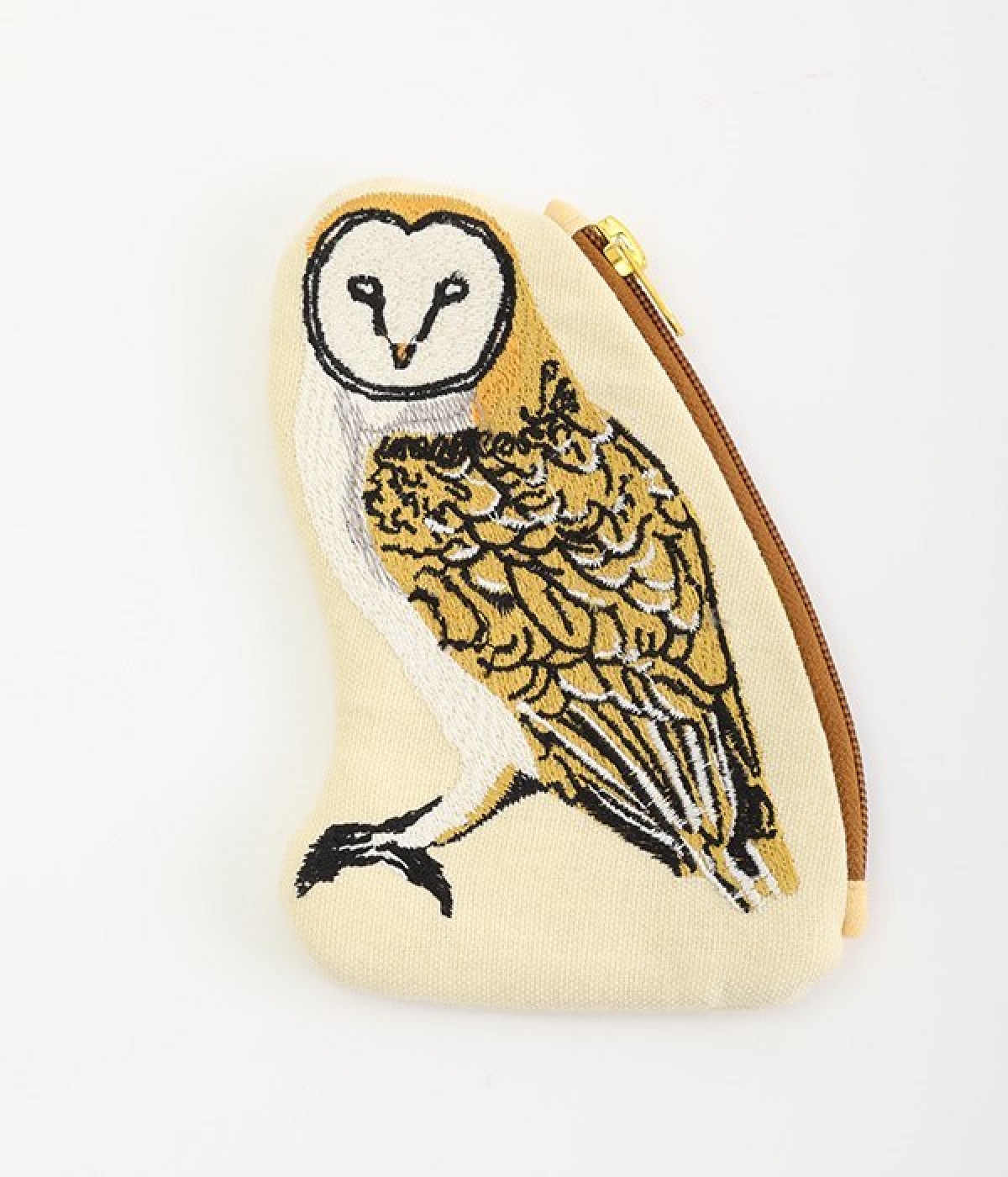 動物柄刺繍ポーチ(フクロウ-ONESIZE)