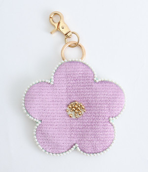 フラワーキーポーチ(ラベンダー-ONESIZE)