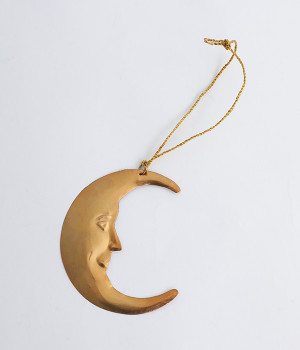 オーナメント　月(ゴールド-ONESIZE)