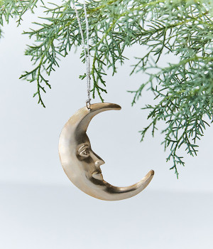 オーナメント　月(シルバー-ONESIZE)