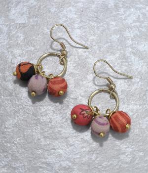 ラリーキルト　リングピアス(ミックス-ONESIZE)