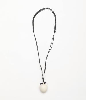 ウッドリンゴトップネックレス(ホワイト-ONESIZE)