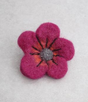 フェルトブローチアネモネ(ピンク-F)
