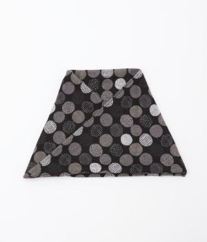 モノトーンドット柄スヌード(ブラック-ONESIZE)