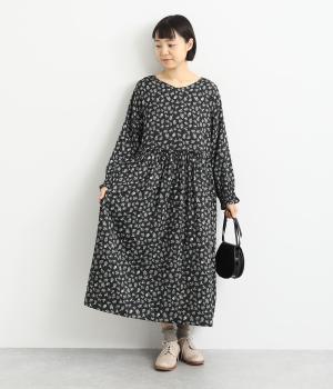 ミニフラワープリントコットン2wayワンピース