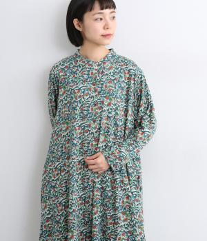 カラムカリ・プリントジャージシャツワンピース