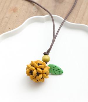 ウッド果物ネックレス