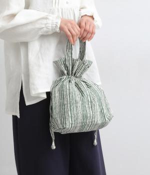 ストライプバスケットインナーバッグ