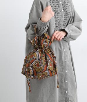 アフリカ柄バスケットインナーバッグ