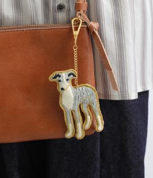 ザリ刺繍キーホルダー3