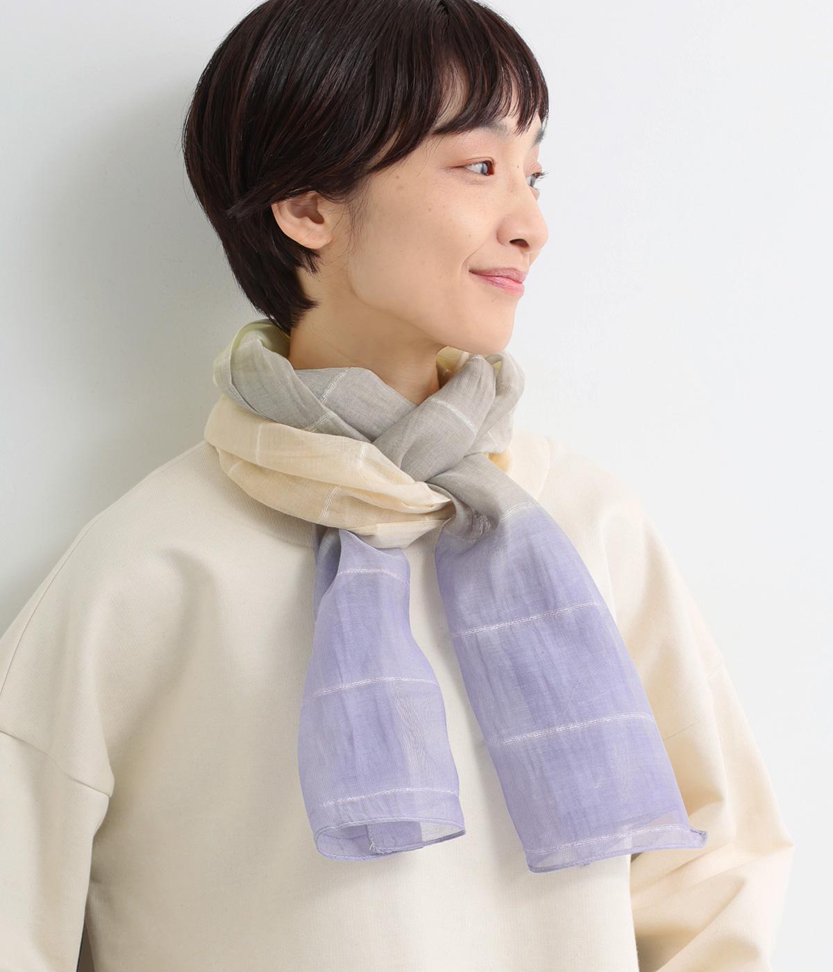 グラデーションショール(パープル-F)