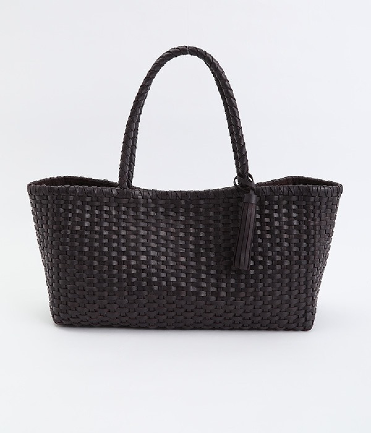 レザーメッシュトートバッグ(ブラウン-ONESIZE)