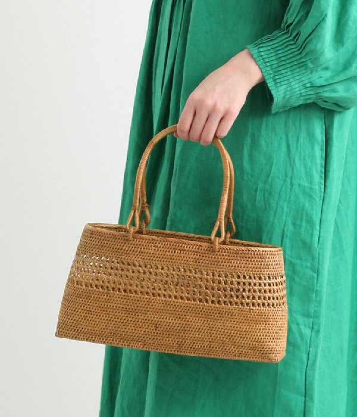 アタバッグ　透かし編み(ナチュラル-ONESIZE)