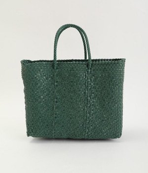 メルカドバッグ　SS(ダイヤ柄グリーン-ONESIZE)