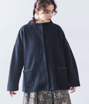 圧縮ウールジャケット(ブルー-ONESIZE)