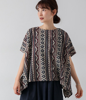 バグループリントプルオーバー(グレー-ONESIZE)