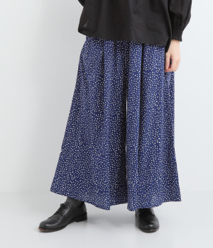 ドットプリントワイドパンツ