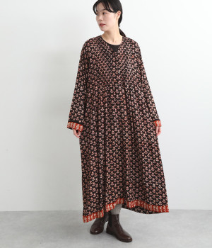 バグループリントワンピース(ブラック-ONESIZE)