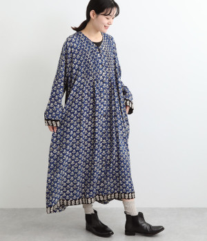 バグループリントワンピース(ブルー-ONESIZE)