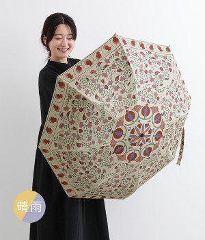 晴雨兼用折りたたみ傘 遮光率99.99％ 日傘・雨傘(スザニ-ONESIZE)