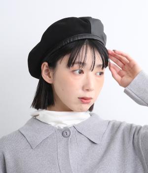 切替ベレー帽(ブラック-ONESIZE)