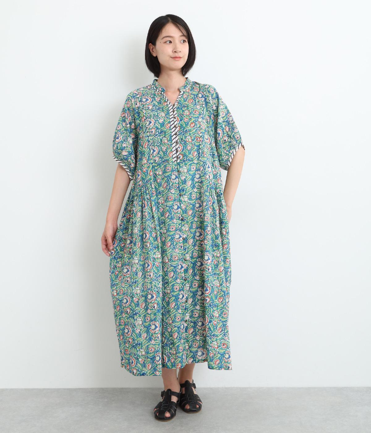 ラピドプリントワンピース(グリーン-ONESIZE)