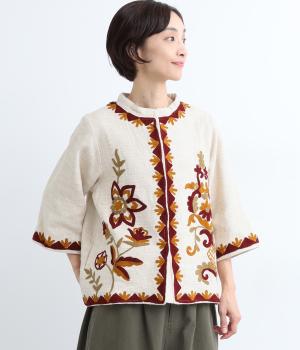 アリ刺繍ブラウス(NT-ONESIZE)