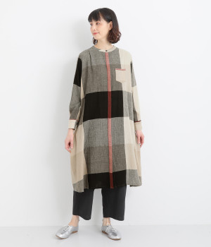 カディビッグチェックワンピース