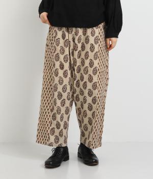 バグルーペイズリープリントパンツ(ナチュラル-F)