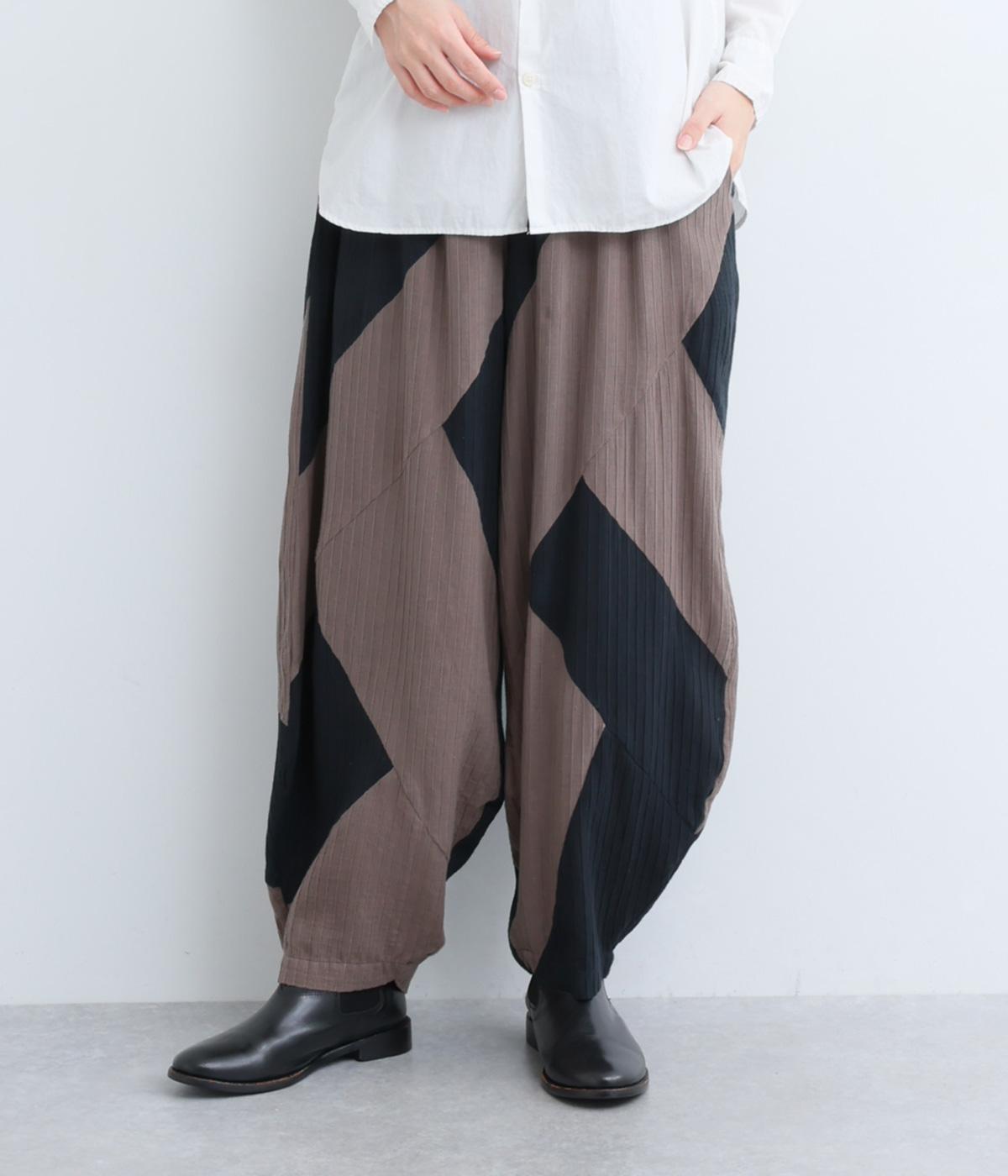 コットンパッチパンツ(ブラック-F)