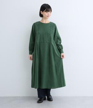 ストーンウォッシュワンピース(グリーン-F)