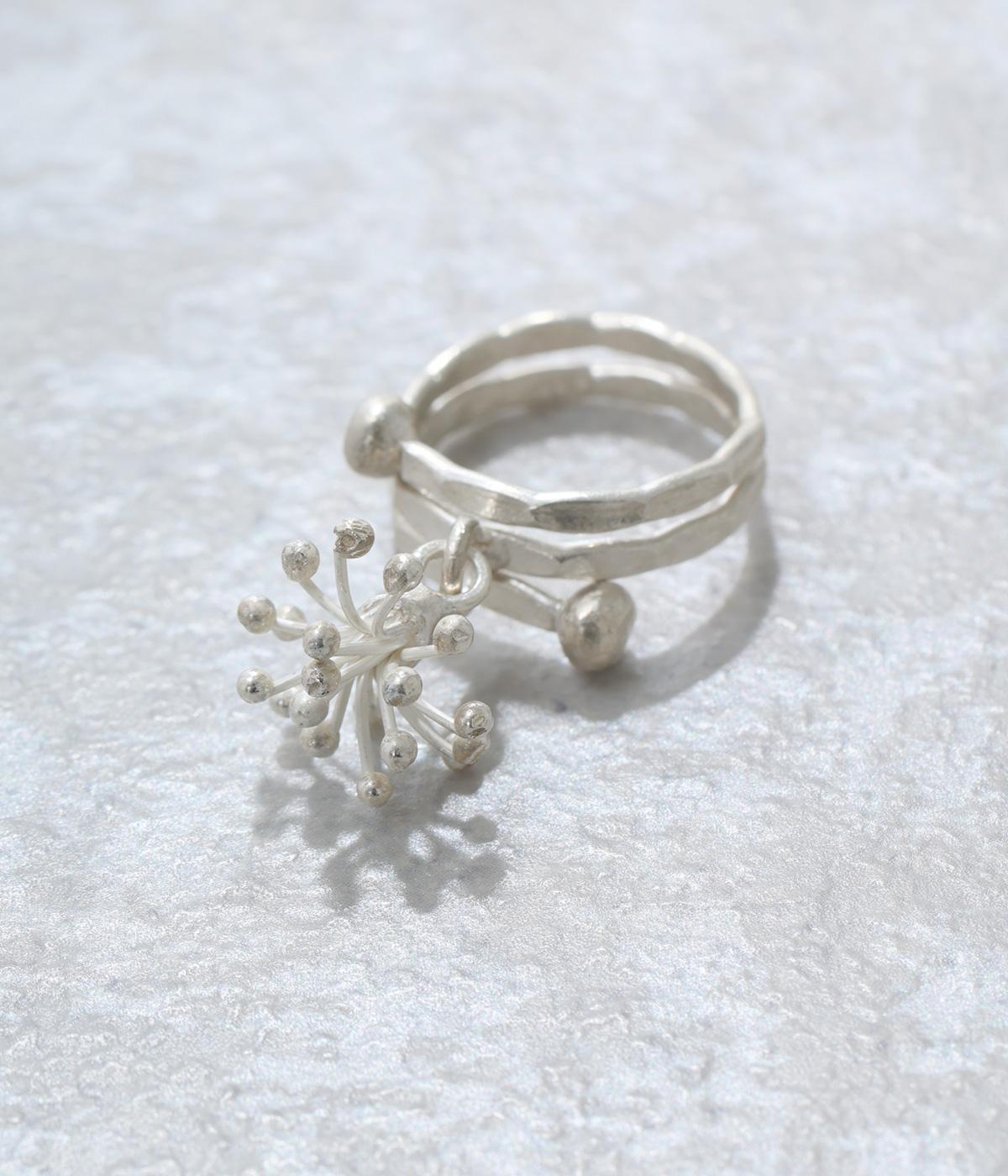 カレンシルバー　フラワーリング(シルバー-11)