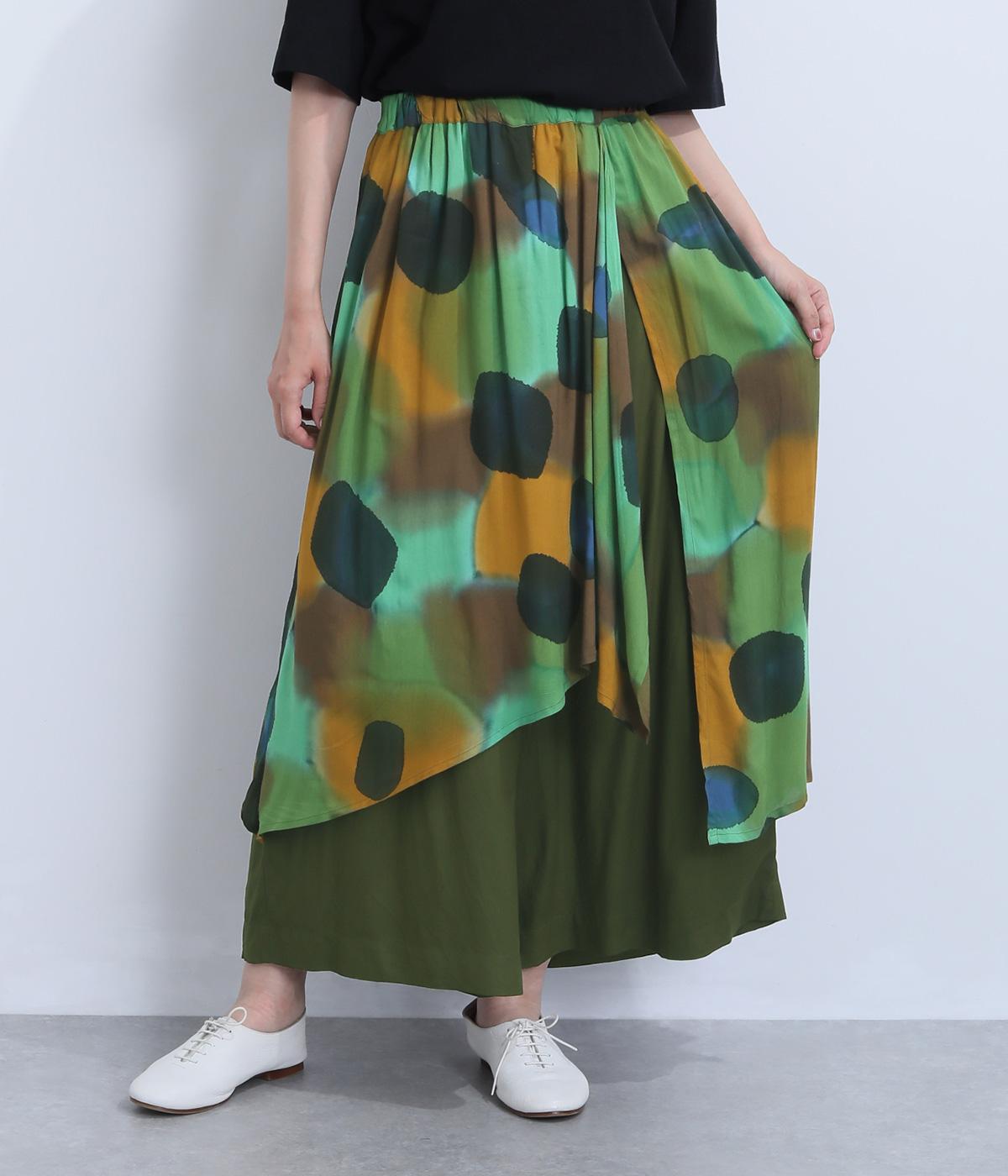 手描き×無地スカートパンツ｜MALAIKA（マライカ）の商品詳細