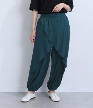 レーヨンラップパンツ(グリーン-F)