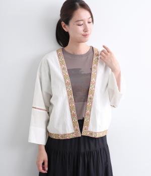 刺繍テープカーディガン