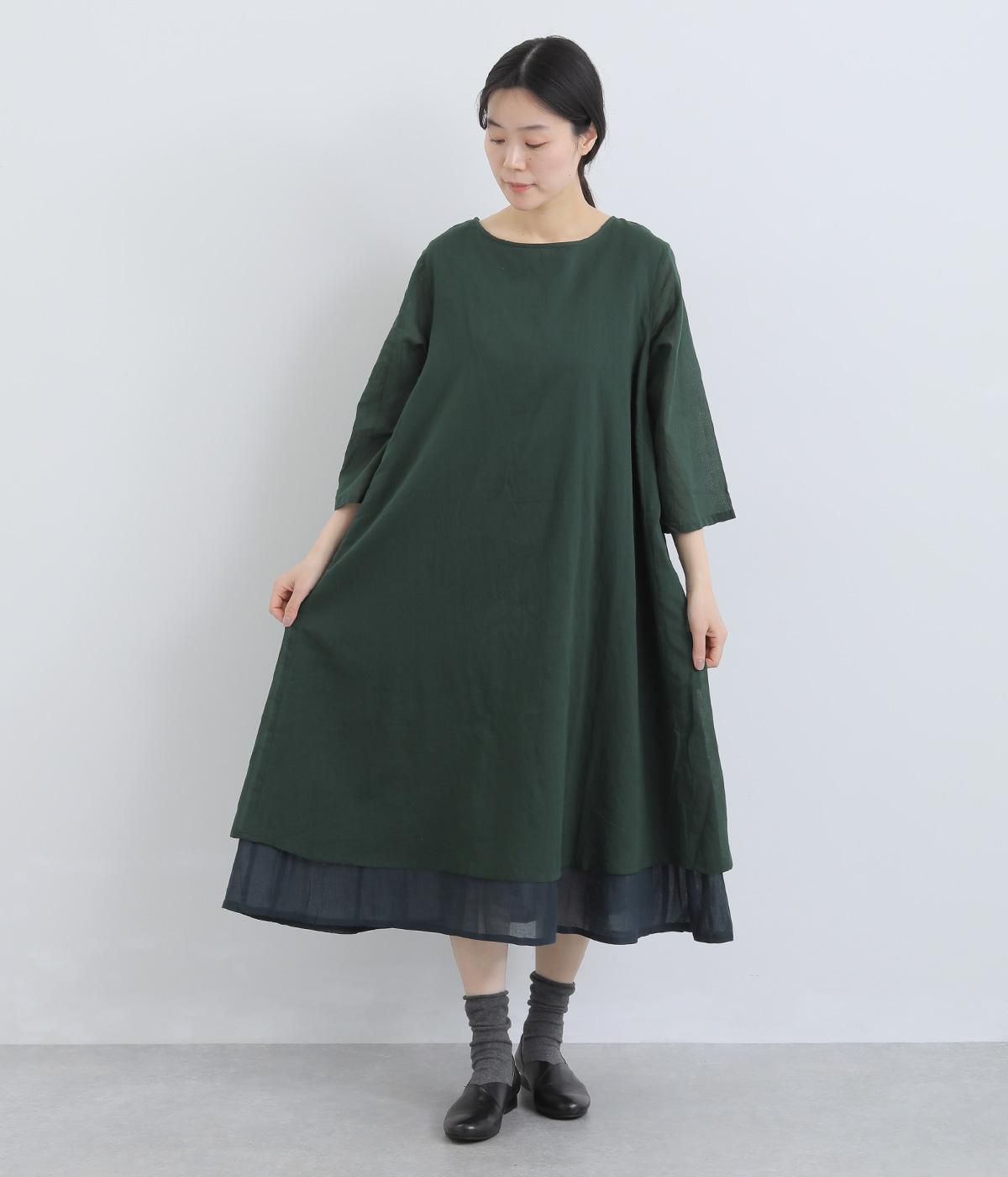 レイヤーワンピース(グリーン-F)