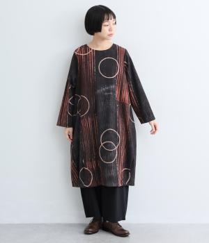 コットンサークルブラッシングワンピース