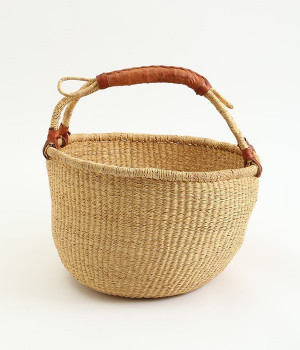 アフリカブルキナカゴ(丸)(持ち手アソートカラー-ONESIZE)