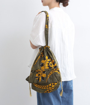 バッグフリルトートアフリカンプリント(プロテア-ONESIZE)