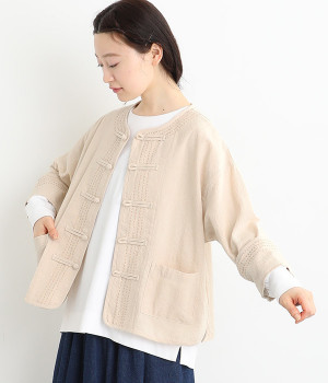 【Shanti Shanti】チェンマイコットンムアンジャケット(ナチュラル-ONESIZE)