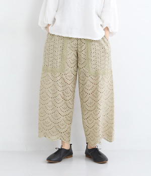 【Shanti Shanti】コットンシフリーリカーモパンツ(オリーブ-ONESIZE)