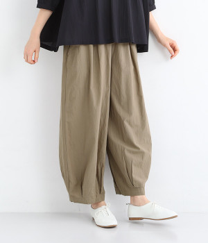 ビスコースコットンマチョータックパンツ(カーキ-ONESIZE)
