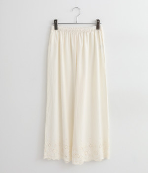 コットンキャンブリックペティパンツ(クリーム-ONESIZE)