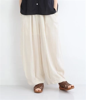 レーヨンフラックスナチュールパンツ(ナチュラル-ONESIZE)