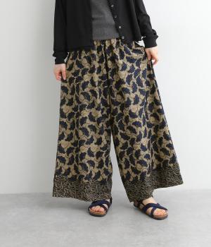 【Shanti Shanti】コットンシーチングキテンゲパンツ(ネイビー-ONESIZE)