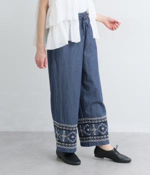 デニムエンブパンツ