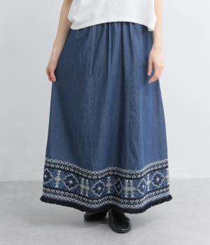 デニムエンブスカート