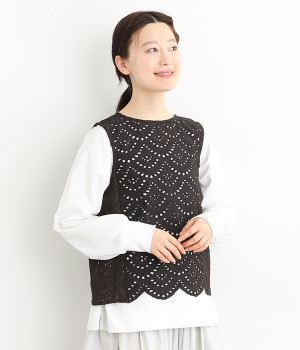 【Shanti Shanti】コットンシフリーリカーモ2wayトップス(チャコール-ONESIZE)