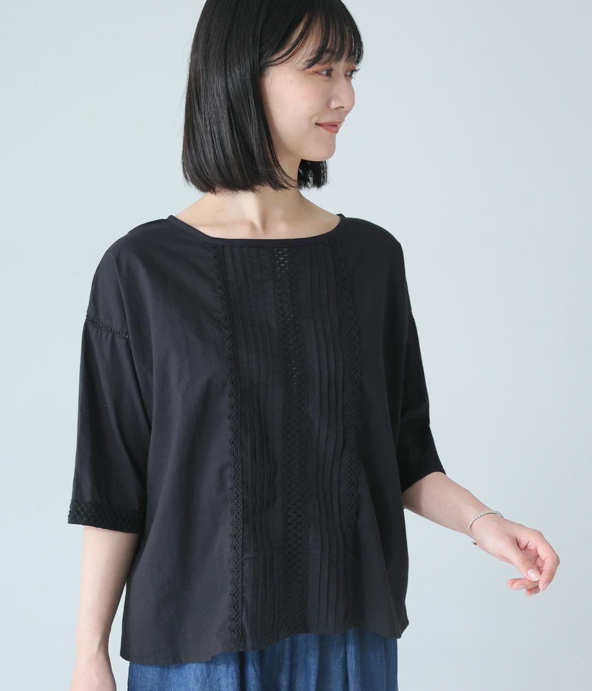 ストライプドビードルチェプルオーバー(ブラック-F)